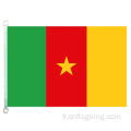 Drapeau national Cameroun 100% polyester 90*150cm Bannière pays Cameroun